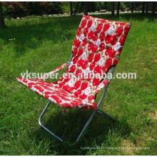 Chaise pliante populaire pliante / chaise de loisirs en plein air / chaise de soleil de plage colorée